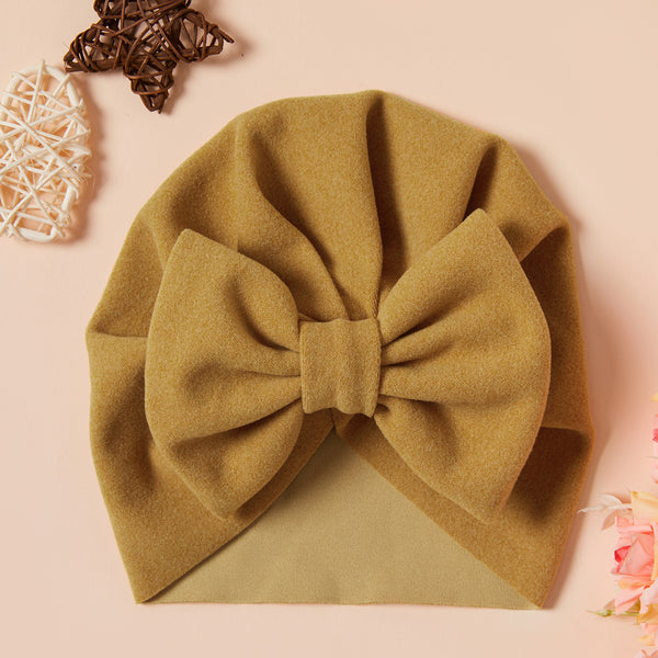 Baby Solid Bowknot Hat
