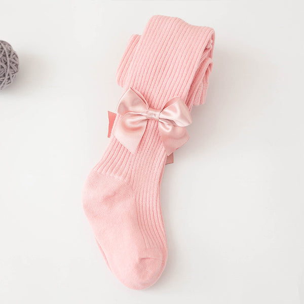 Baby / Toddler Bowknot Solid Tights
