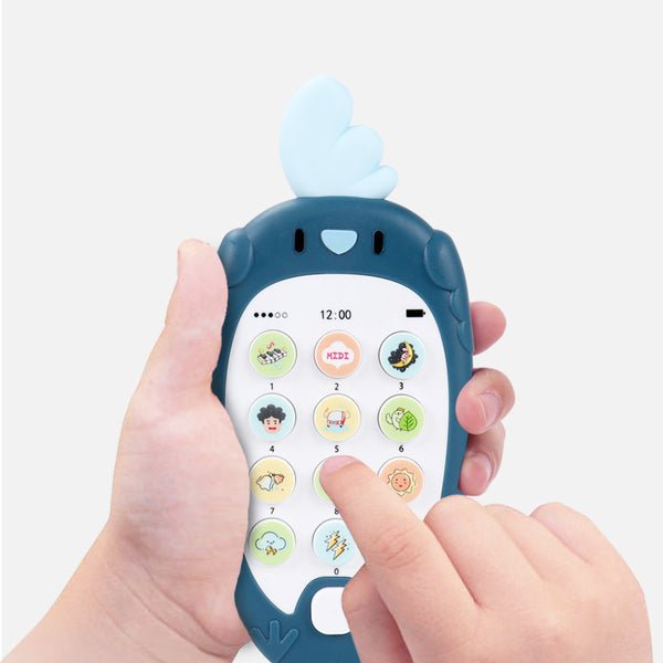 Cartoon Phone Kid Cellphone Telephone Educational Learning Toys Music Baby Infant Teether Phone Baby Gift Bilingual teaching Toy