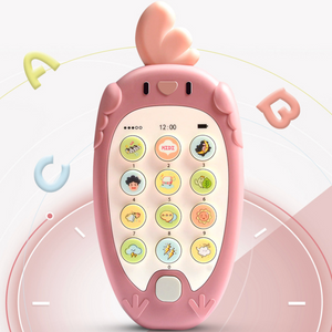 Cartoon Phone Kid Cellphone Telephone Educational Learning Toys Music Baby Infant Teether Phone Baby Gift Bilingual teaching Toy