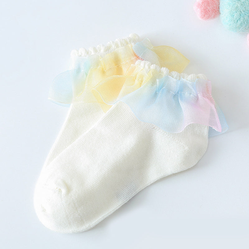 Baby / Toddler / Kid Mesh Flounced Socks