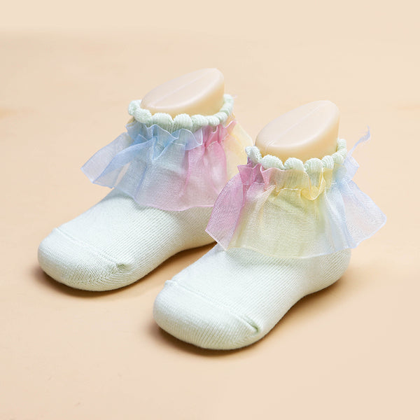 Baby / Toddler / Kid Mesh Flounced Socks