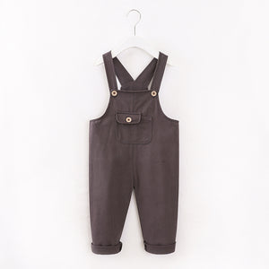 Baby / Toddler Stylish Solid Overalls