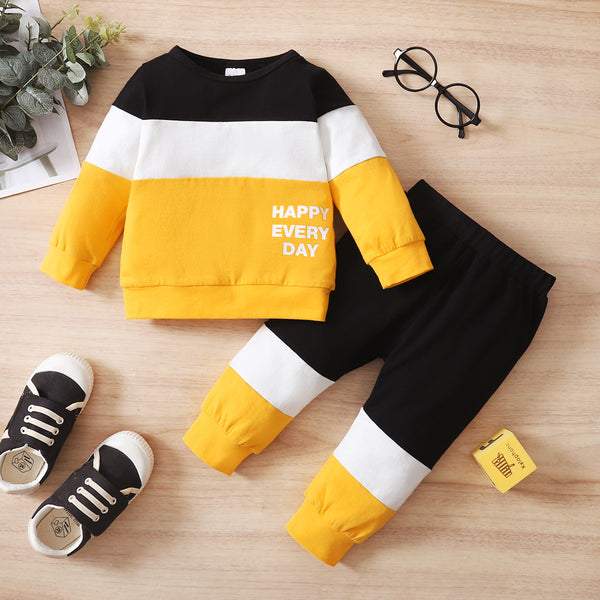 2pcs Baby Boy Long-sleeve Cotton casual Baby's Sets