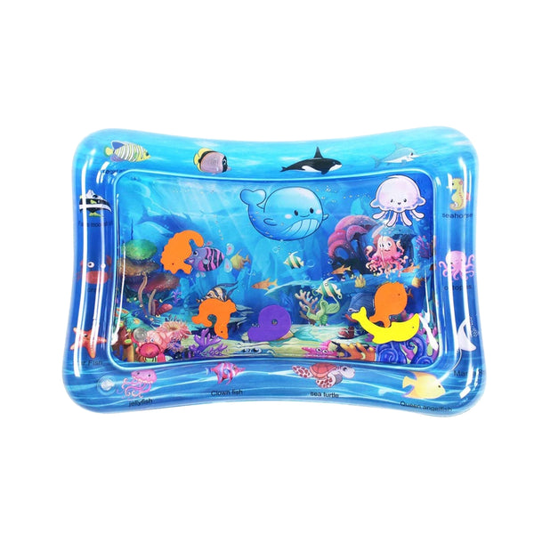 Tummy Time Baby Water Play Mat Inflatable Toy Mat for Infant Toddlers Activity Center for Newborn Boy Girl