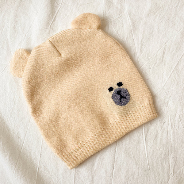 Baby Bear Design Knitted Hat