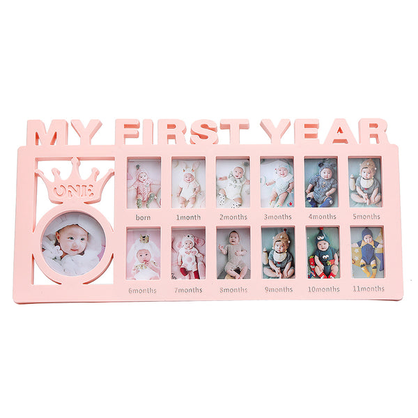 My First Year Frame Baby Picture Keepsake Frame for Photo Memories for Newborn Gifts