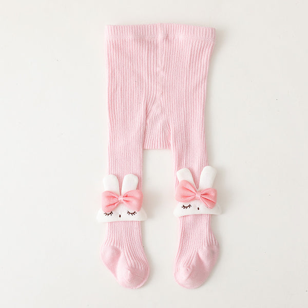 Baby / Toddler / Kid Cartoon Rabbit Decor Solid Color Pantyhose Tights