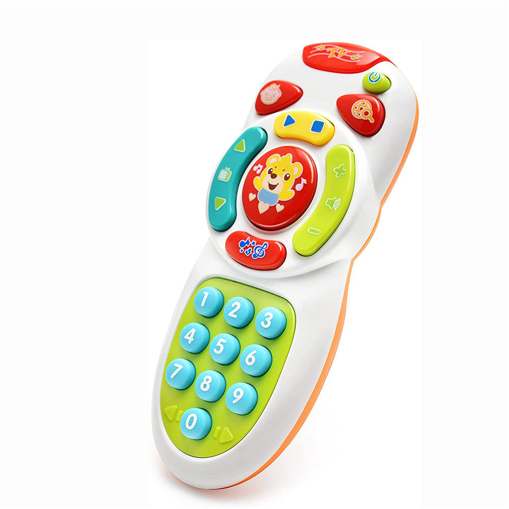 Musical TV Remote Control Toy with Light and Sound Early Education Learning Remote Toy