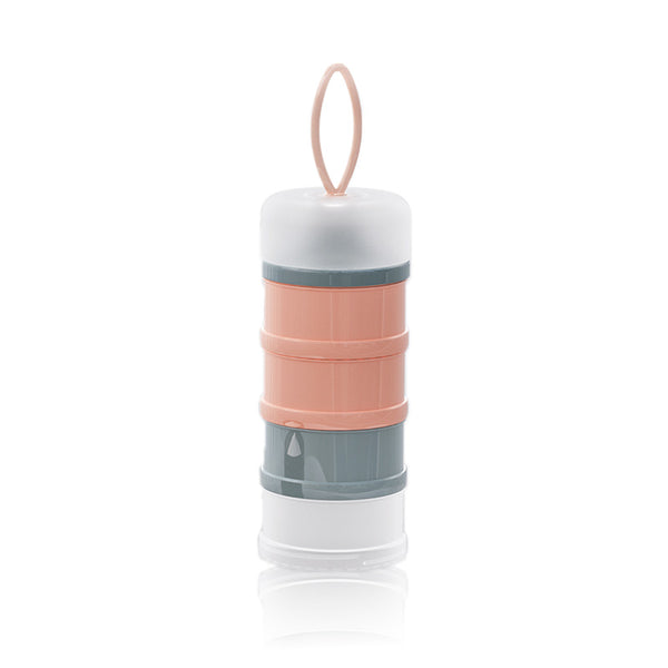 Formula Milk Powder Dispenser 4 Layer Portable Non-spill Stackable Baby Feeding Travel Storage Container for Travel and Outdoor Activities