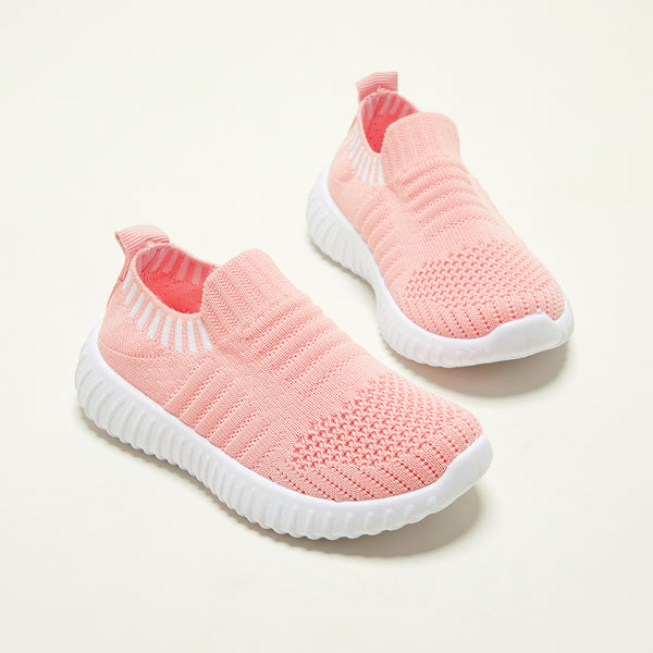 Toddler Kid Knit Panel Slip on Sports Shoes