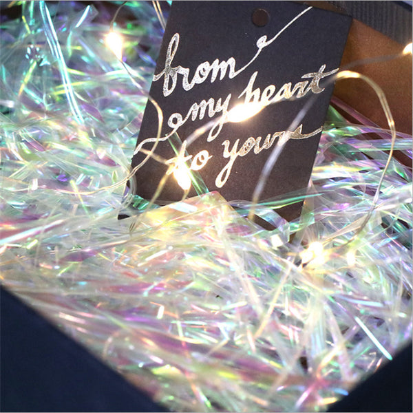 50g Glitter Raffia Paper Shreds Strands Shredded Crinkle Confetti for DIY Gift Wrapping Basket Gift Box Filling Material