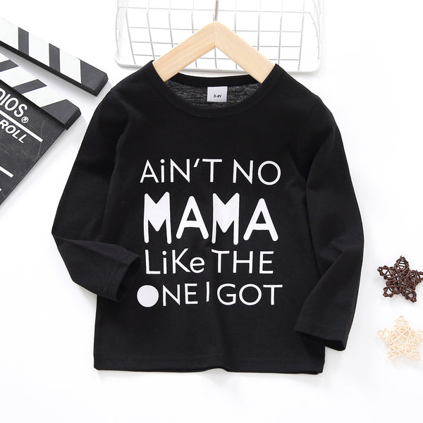 Toddler Boy Casual Letter Print Long-sleeve Tee