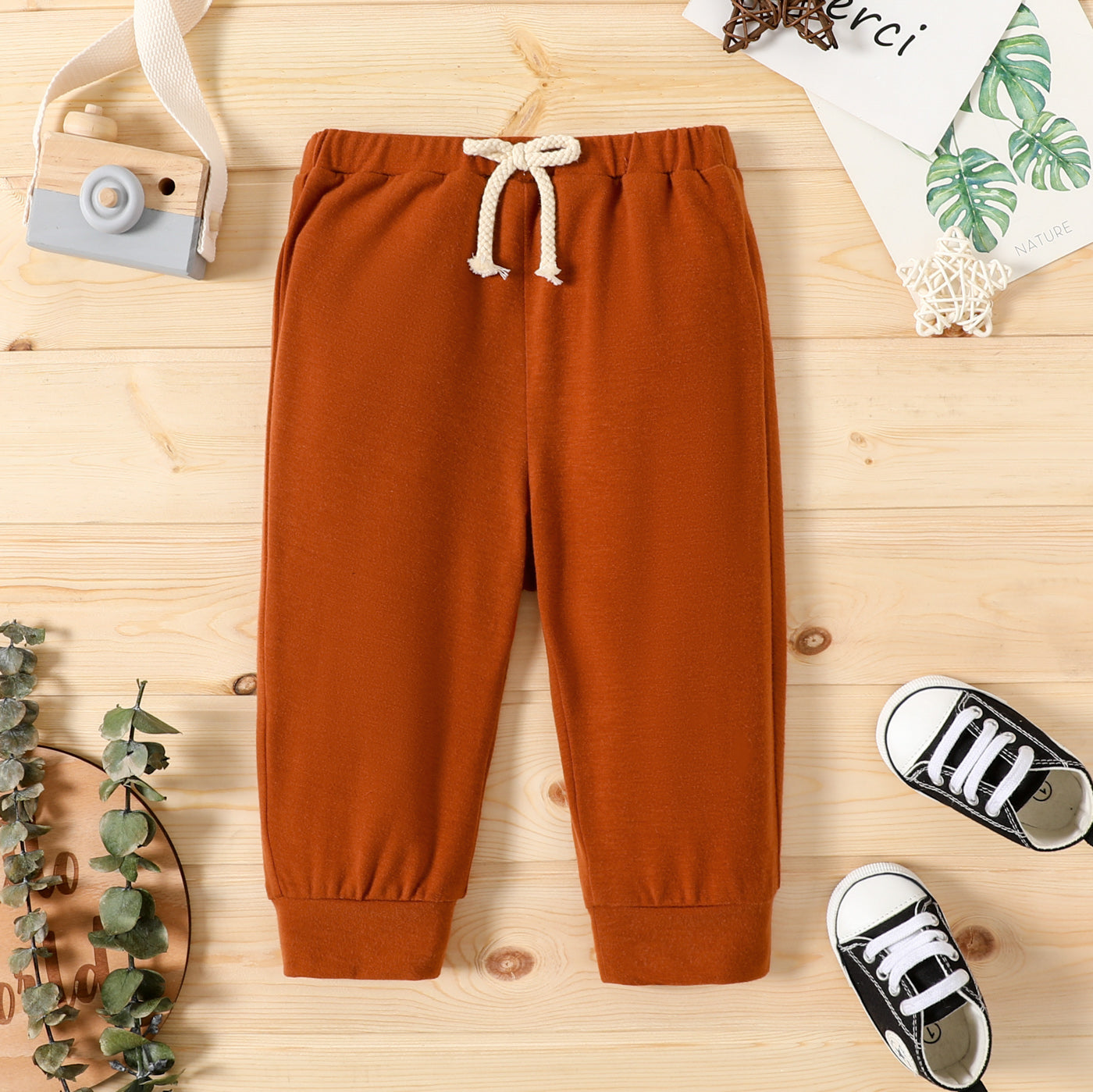 Baby Boy Solid Relaxed-Fit Joggers Pants Sweatpants