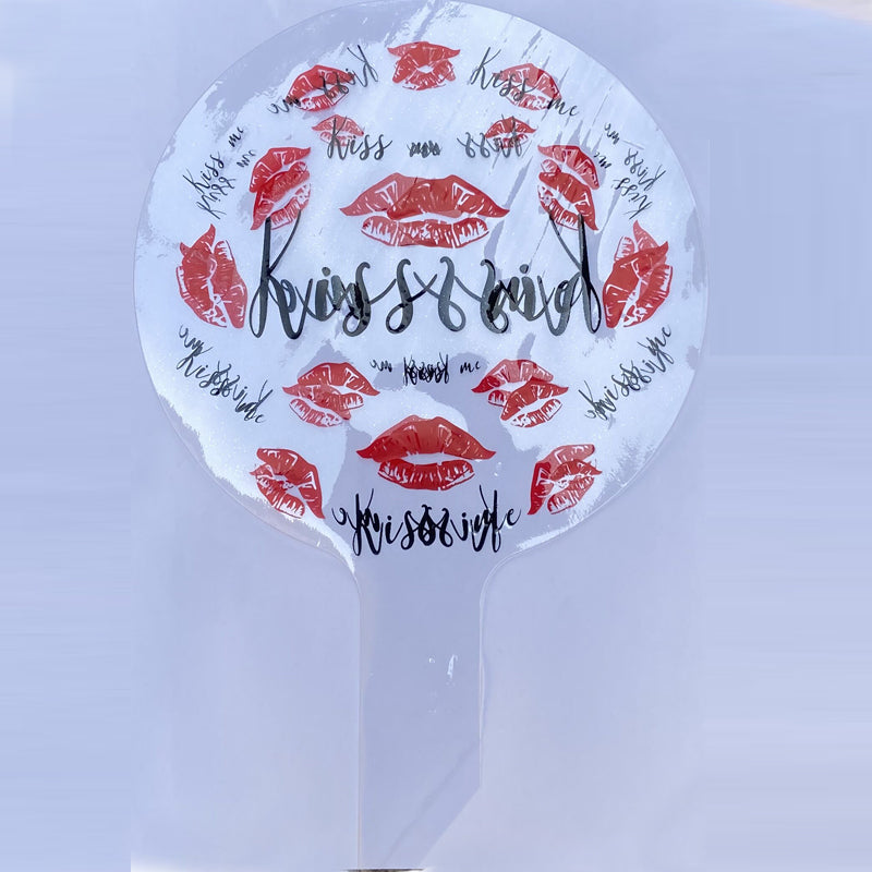 Kiss Me Red Lip Balloons for Valentines Day Wedding Proposal Anniversary Party Romantic Decoration