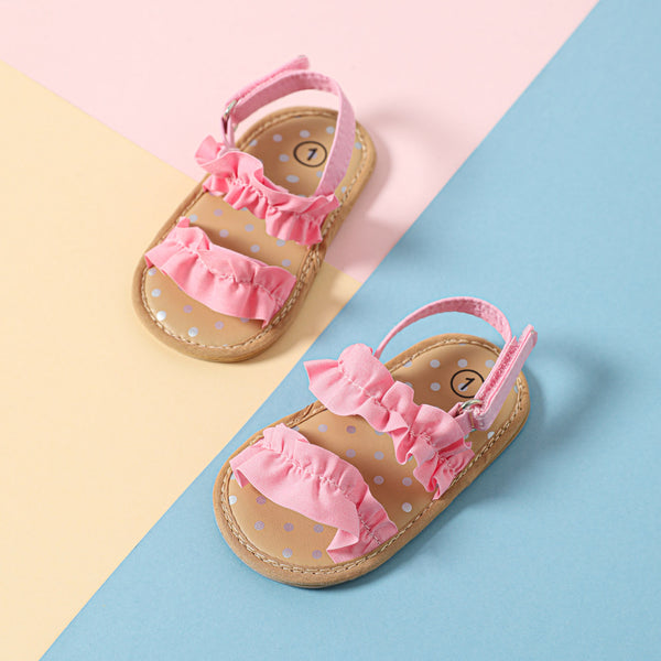 Baby  Toddler Ruched Dual Strap Sandals