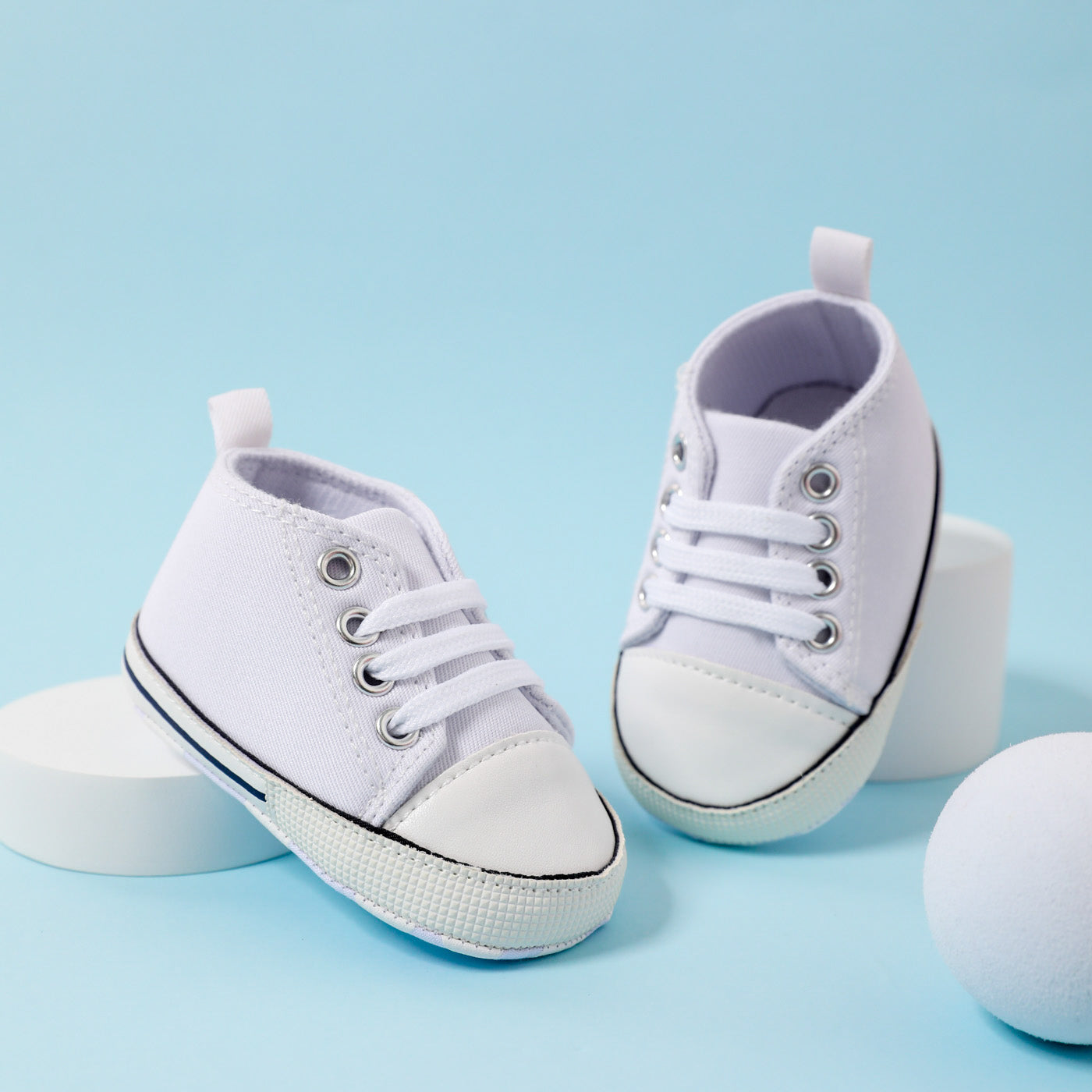 Baby / Toddler Simple Solid Lace Up Prewalker Shoes