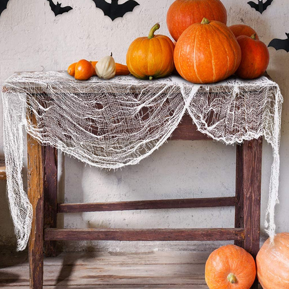 Halloween Creepy Spooky Scary Gauze Cloth for Wall Windows Doorways Entryways Outdoor Garden Yard Decor