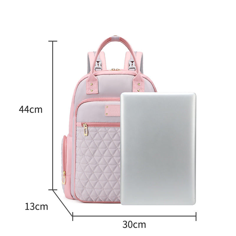 Mom Bag Diaper Bag Backpack Large Capacity Multifunction Travel Handle Back Pack with Stroller Buckle