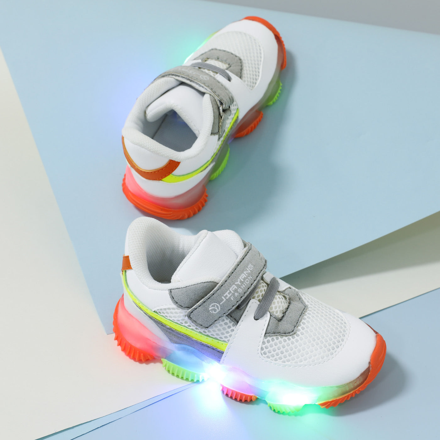 Toddler/Kid Color Block LED Trainers Sneakers