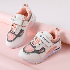 Toddler Pink Mesh Panel LED Sneakers