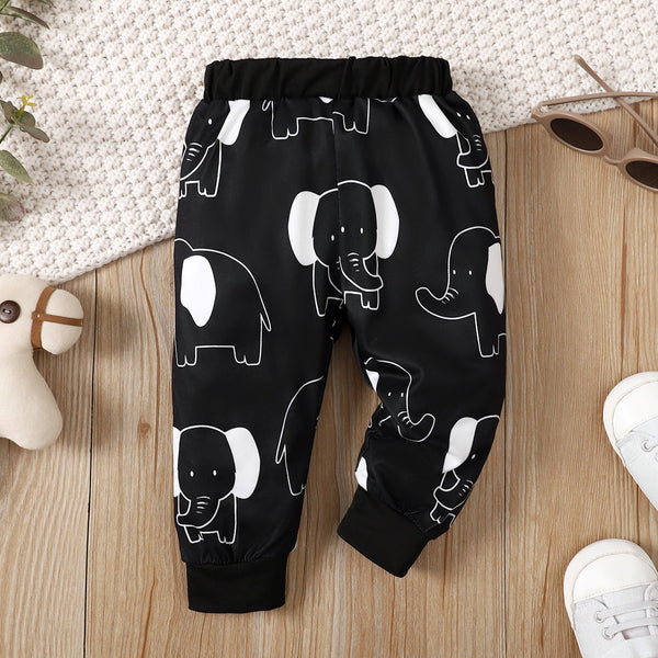 Baby Boy/Girl Allover Elephant Print Pants