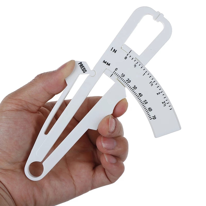 Body Fat Caliper  Measure Tool Skinfold Calipers with Measurement Charts and Detailed Manual