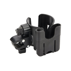 2-in-1 Stroller Cup Holder with Phone Organizer Holder Universal Baby Cart Stroller Cup Holder