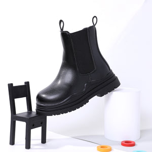Toddler / Kid Side Zipper Black Chelsea Boots