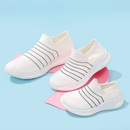 Family Matching Stripe Waterproof Sock Sneakers