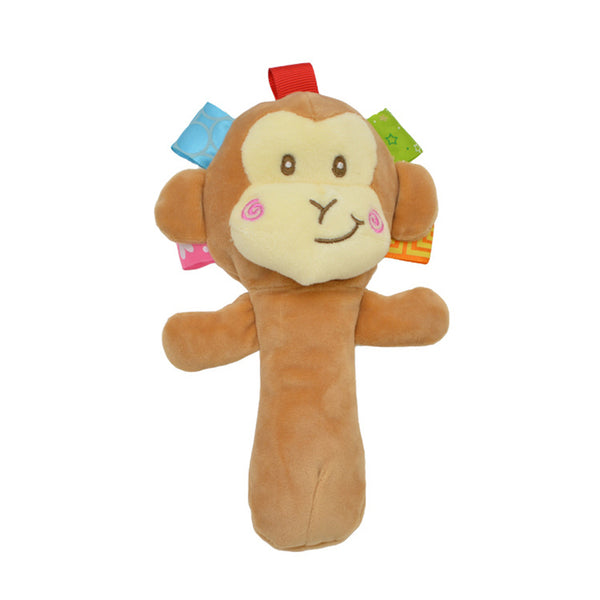 Baby Plush Rattle Toys Soft Comfort Stuffed Animal Hand Rattle Developmental Hand Grip Toy