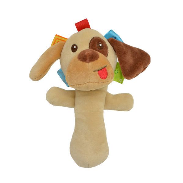 Baby Plush Rattle Toys Soft Comfort Stuffed Animal Hand Rattle Developmental Hand Grip Toy