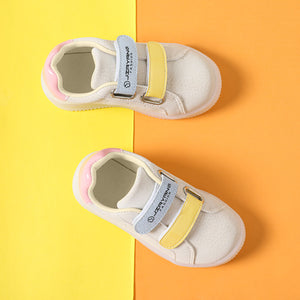 Toddler Colorblock Dual Velcro LED Casual Shoes