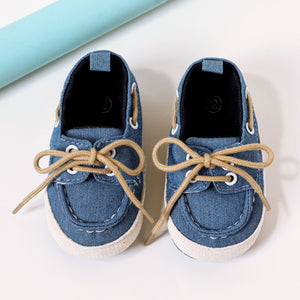 Baby / Toddler Lace Up Denim Prewalker Shoes