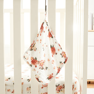 100% Cotton Muslin Baby Floral Pattern Multifunction Washcloth