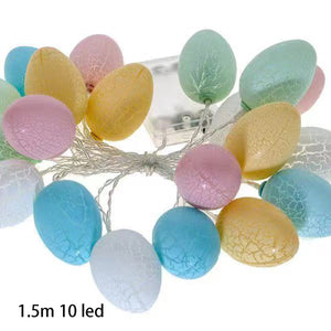 Easter 10 LED Egg String Lights for Indoor Outdoor Easter Party Holiday Decor