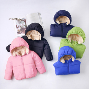 Baby / Toddler Causal Fluff Solid Long-sleeve Hooded Coat US Sale