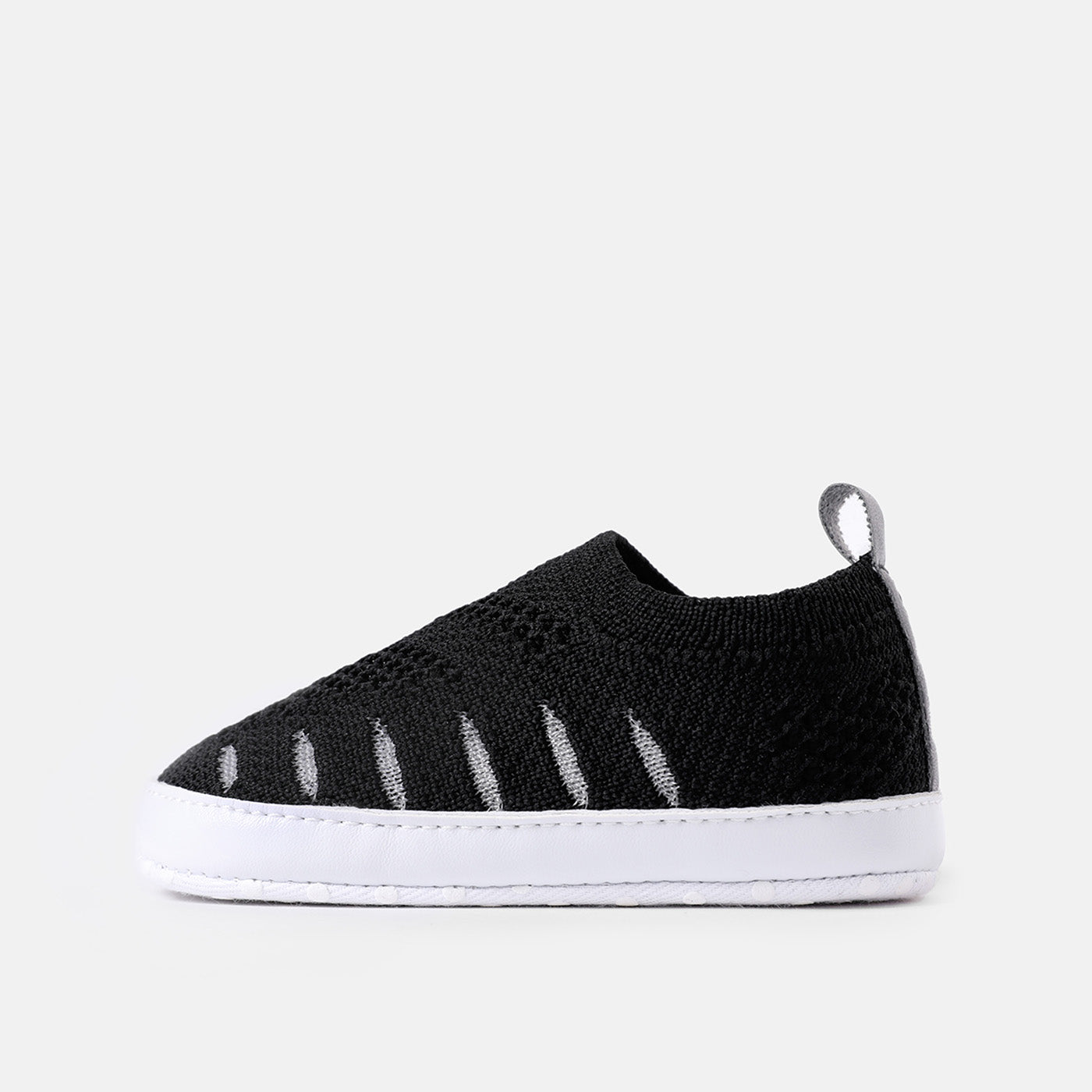 Baby / Toddler Stripe Detail Black Prewalker Shoes