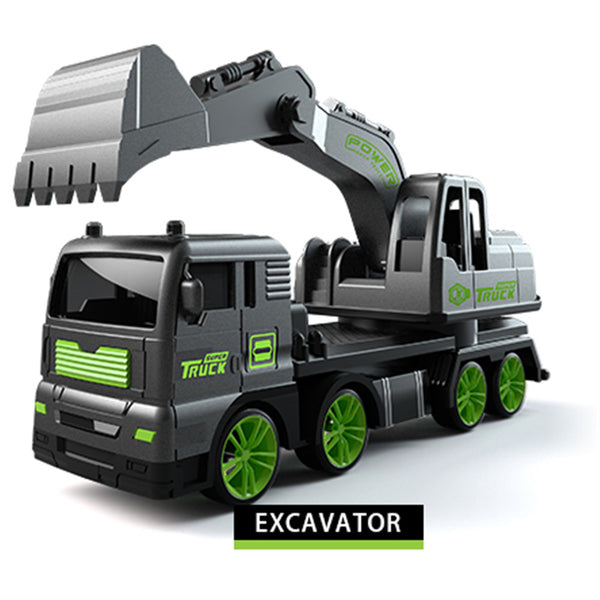 Alloy Excavator Diecasts Toy Simulation Fall-Resistant Crawler Engineering Vehicle Hand Hook Machine Engineering Vehicle Model Series
