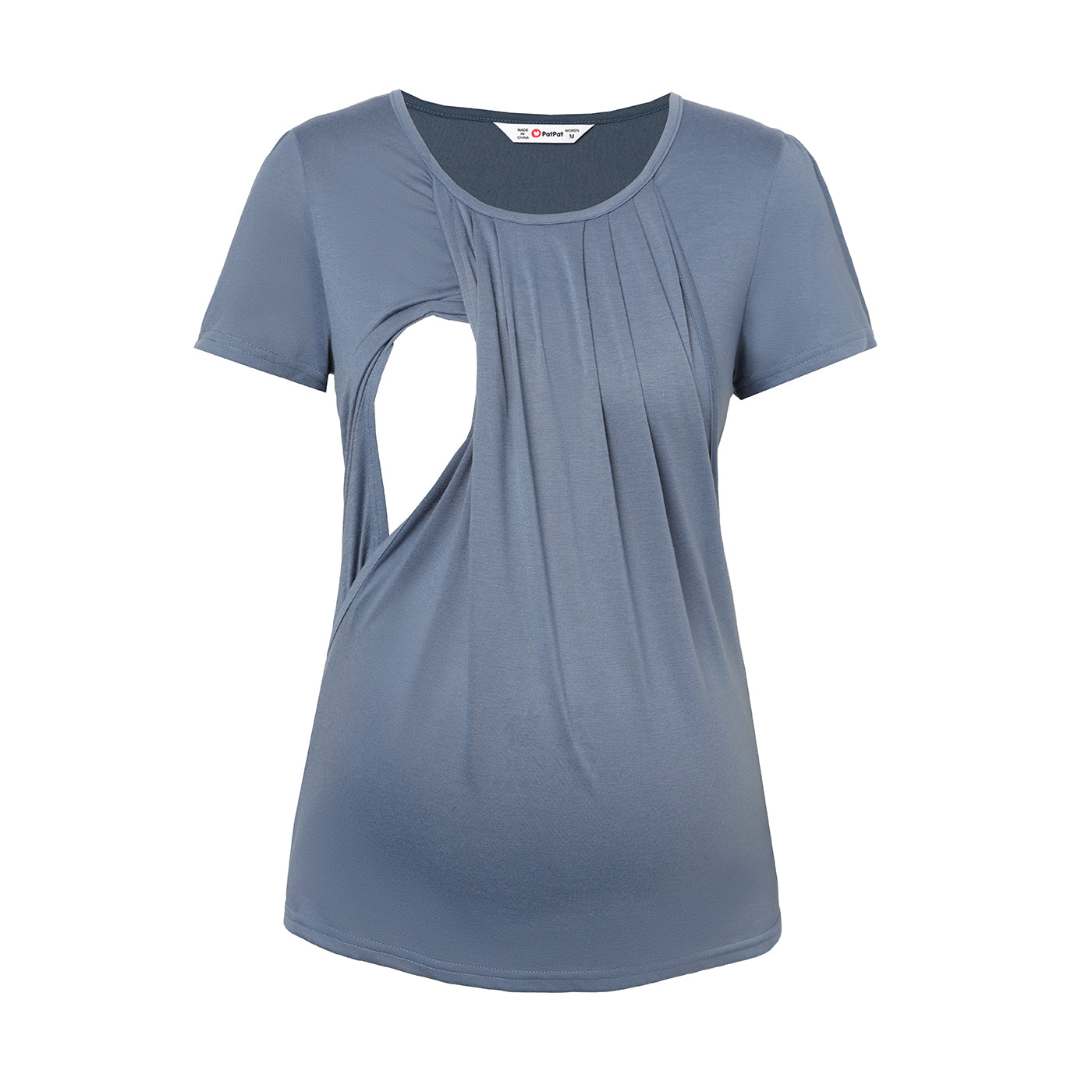 Maternity Ruched Front Short-sleeve Tee