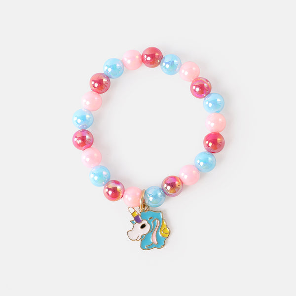 Toddler / Kid Unicorn or Mermaid Decor Beaded Bracelet (Random Bead Color)