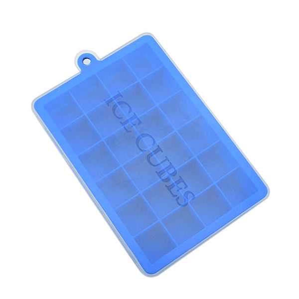 24 Grids Silicone Ice Cube Tray Mold Ice Cube Maker Container with Cover