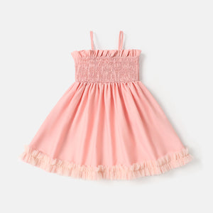 Toddler Girl Ruffle Trim Smocked Slip Dress