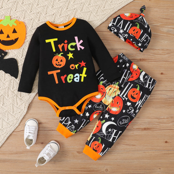 3pcs Baby Girl/Boy Halloween Polyester Set