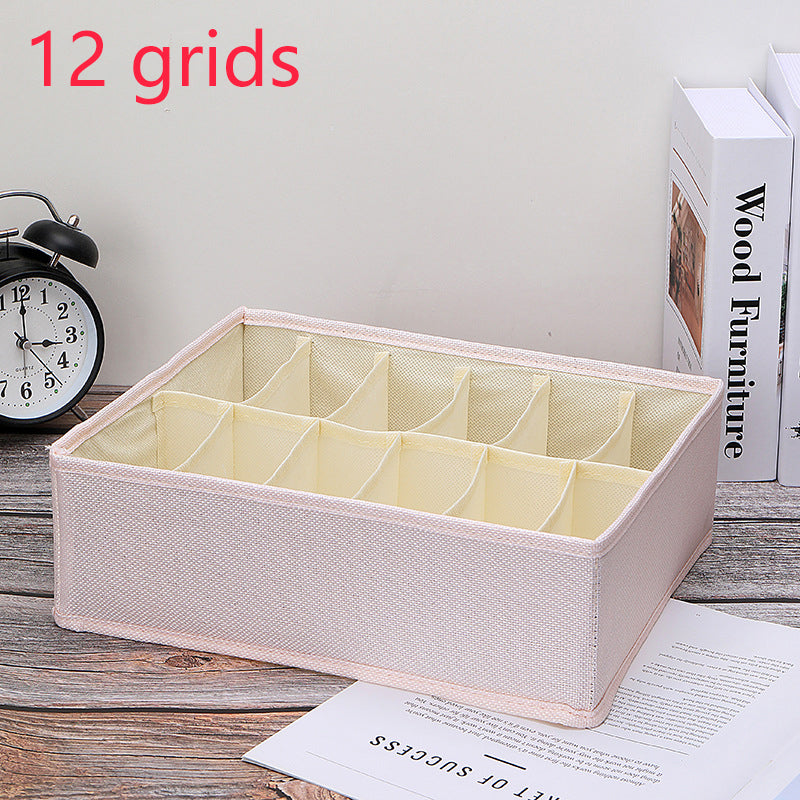 Grid Underwear Organizer - Foldable and Sectioned Lingerie Storage